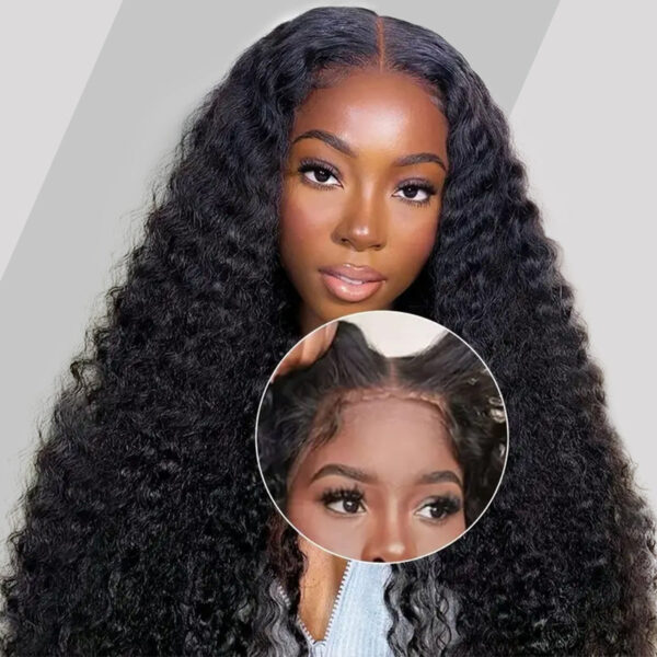 13x6 HD Lace Front Human Hair Wigs Pre Plucked Glueless Wig 180% Density - Image 5