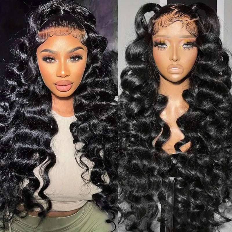 Velux Loose Deep 13x6 HD Lace Front Wig Glueless Pre Plucked & Pre Bleach Glueless Wig Human Hair Wig