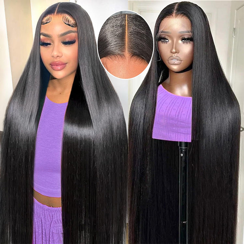 13x6 HD Lace Front Human Hair Wigs Pre Plucked Glueless Wig 180% Density