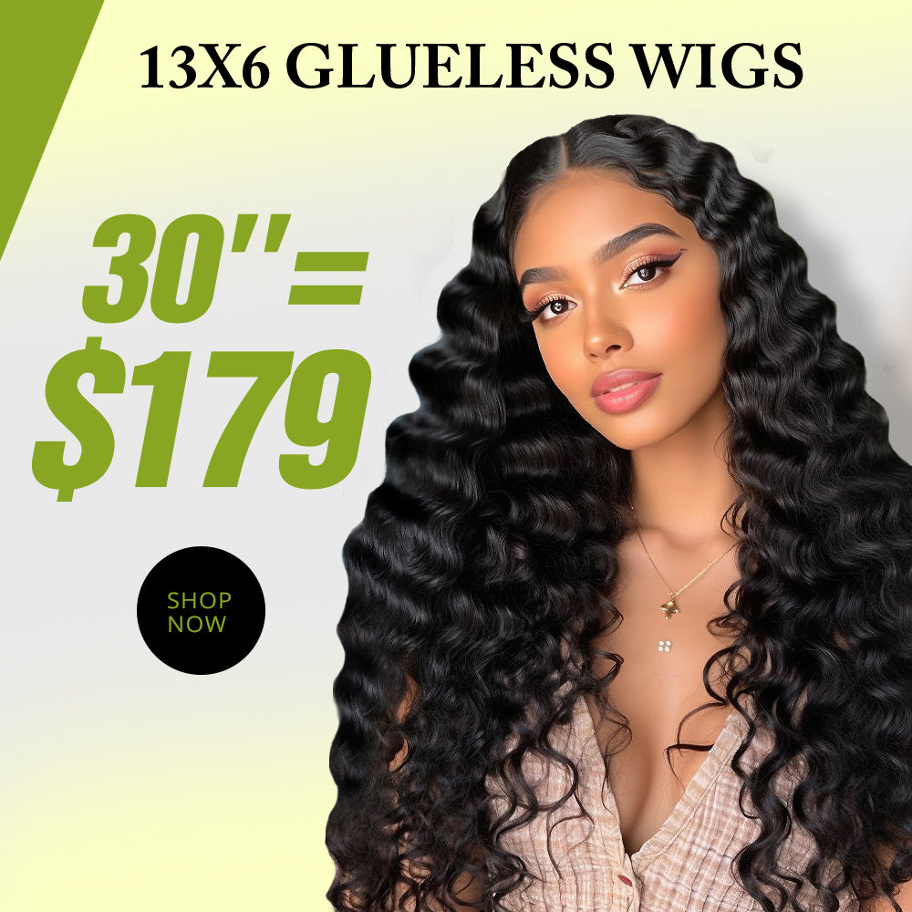 13x6 HD Lace Front Human Hair Wigs Pre Plucked Glueless Wig 180% Density