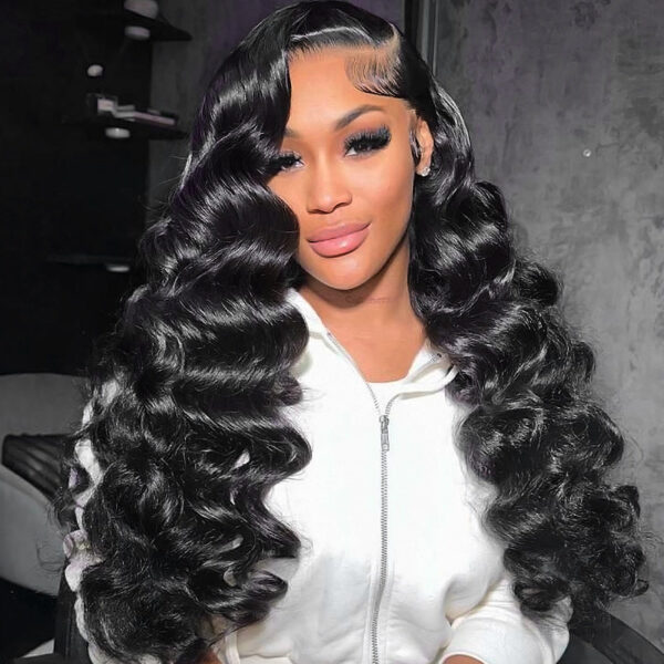 13x6 HD Lace Front Human Hair Wigs Pre Plucked Glueless Wig 180% Density - Image 4